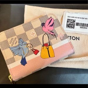 Louis Vuitton Christmas Animation 2018 Zippy Azure wallet.